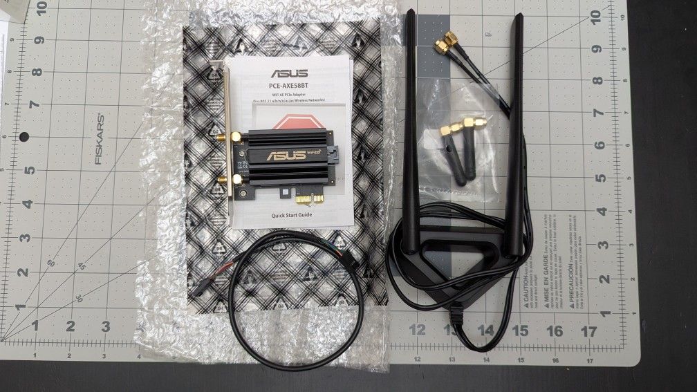 Asus PCE-AXE58BT Wifi 6E PCIe BT and Wifi Adapter