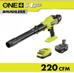 Ryobi 18V ONE+ HP Brushless Cordless compact Blower Kit. New