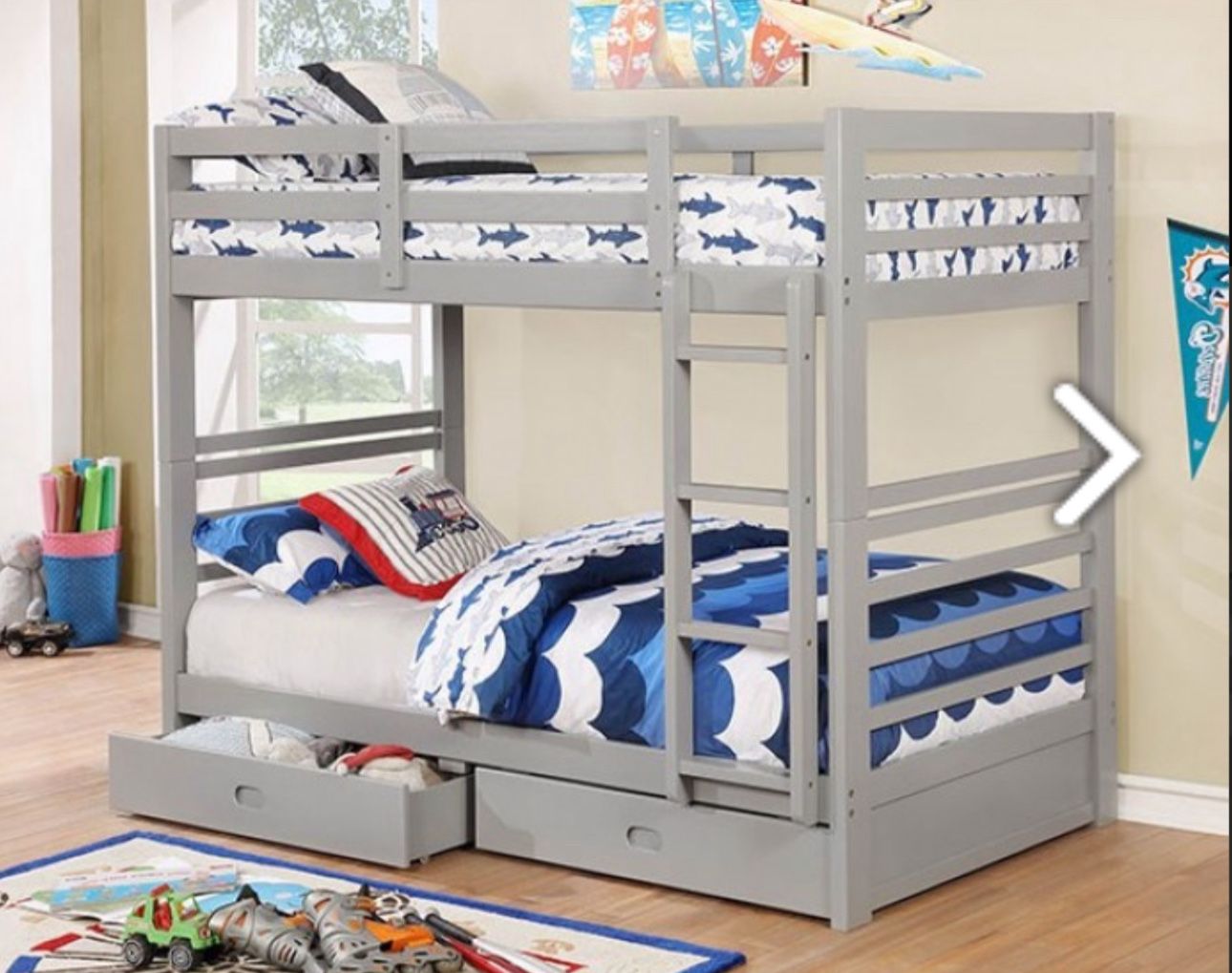 TWIN OVER TWIN BUNKBEDS ( FREE DELIVERY )
