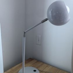 Desk Table Lamp Light White Adjustable Swivel With USB Port