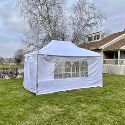 NEW! ONLY SALE! AWESOME POP UP 10’x15′ DELUX FOLDING TENT

