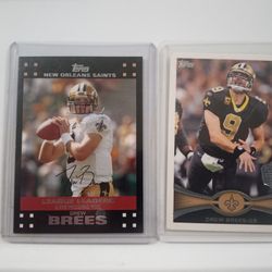    2 Drew Brees cards 