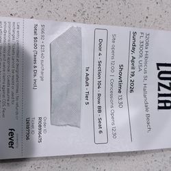 2 Tickets Cirque Du Solei Hallandale Beach