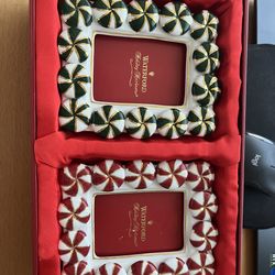 Waterford  photo Frames Holiday Heirlooms