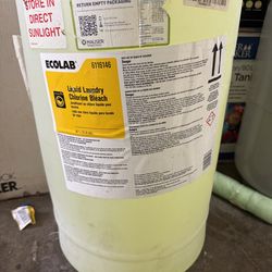 Ecolab® Liquid Laundry Chlorine Bleach, 15 Gallon #6116146