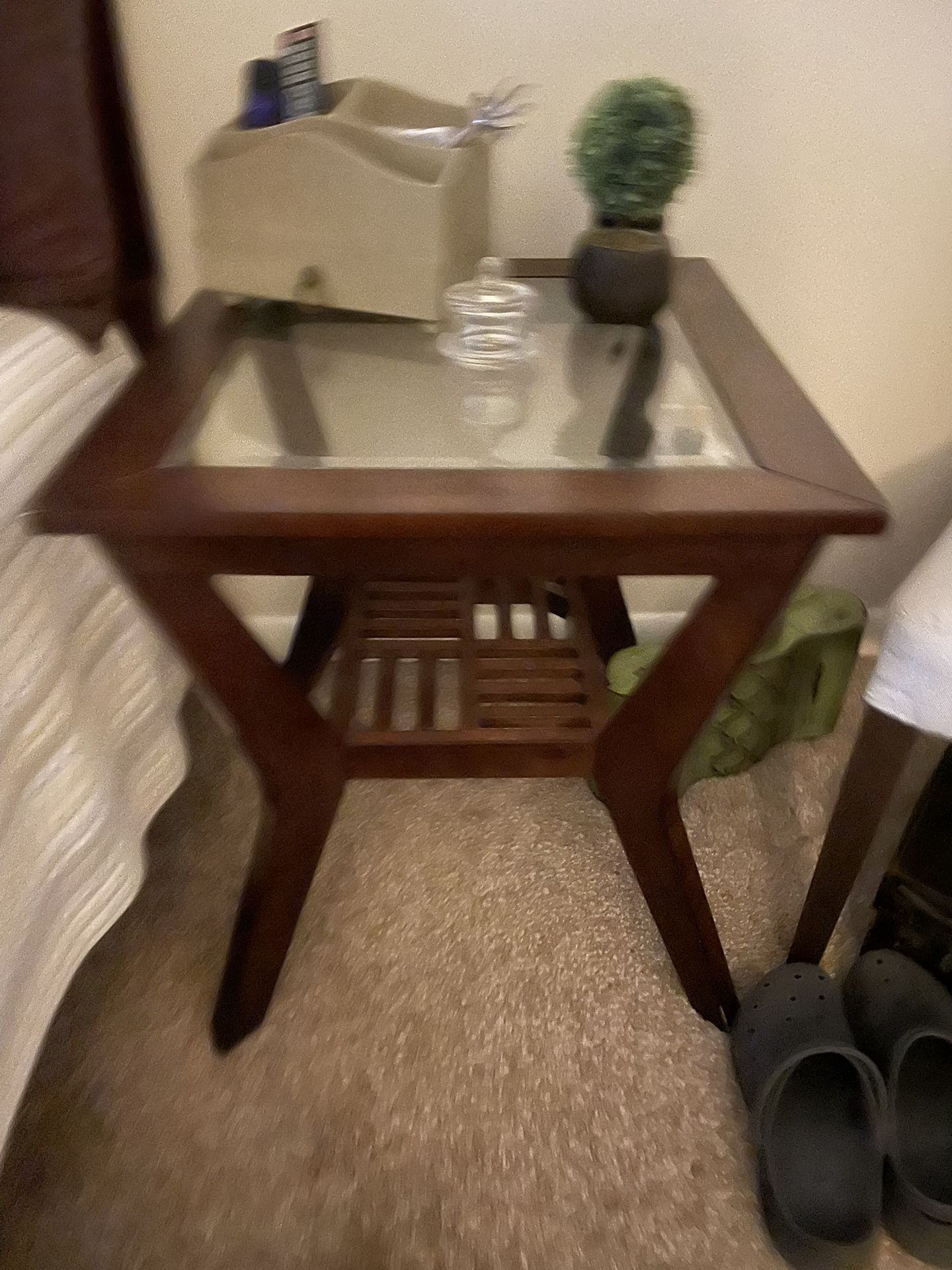 End Tables - Wood/Glass