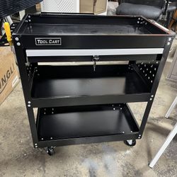 Shelf Rolling Tool Cart (Dent on the back)