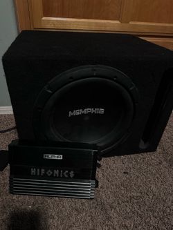 Alpha Hifonics amp and memphis 12 inc subwoofer