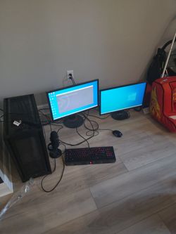 Full Gaming Setup - Ryzen 7 / 5700 XT / Dual Monitors - $700 OBO