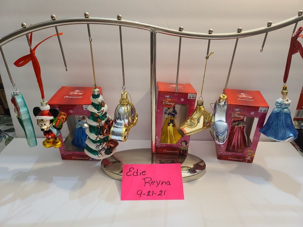 Disney Blown Glass Ornaments