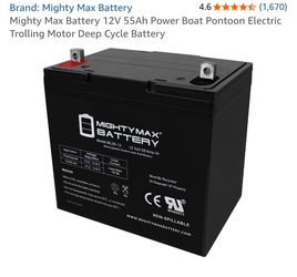 NEW   Mighty Max Battery for Boat