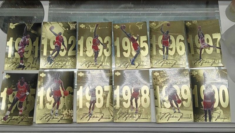 1(contact info removed) Michael Jordan Gold Signature Cards