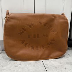 New York Film Academy Genuine Leather Brown Messenger Bag Movie Memorabilia