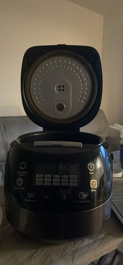 Black Rice Cooker with LCD Display