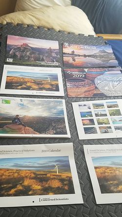 Nature calanders for 2019 to 2020