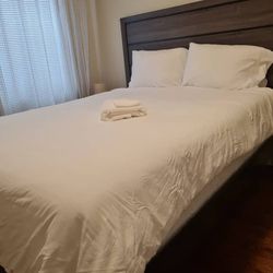  Queen Bed Frame, Mattress and Box Spring 