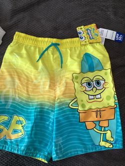 Sponge Bob Water Shorts Size 10-12