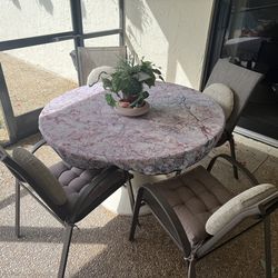 Patio table and chairs