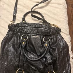 Miu Miu Vintage Vitello Lux Leather Bag