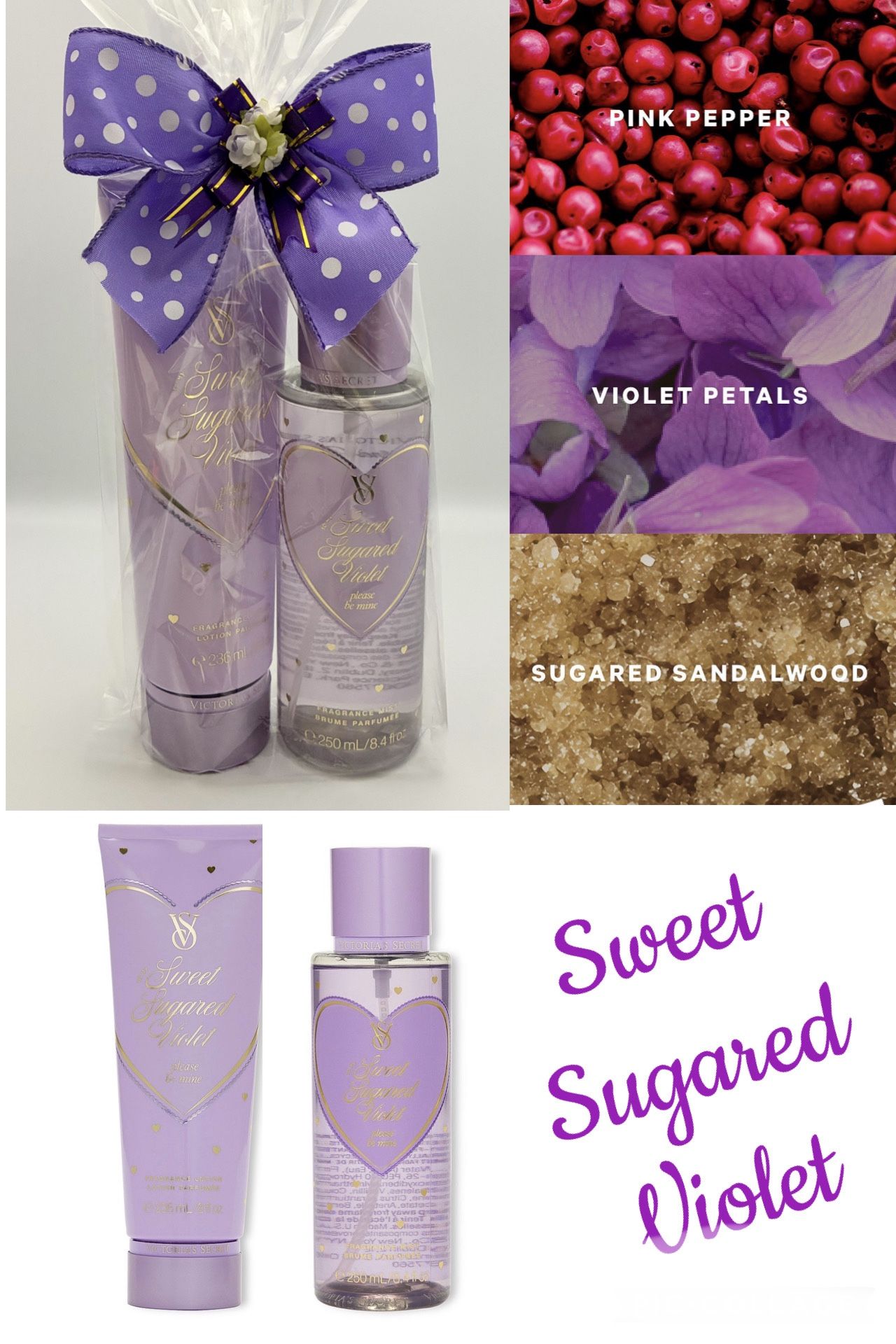 Victoria Secret Sweet Sugared Violet Mist & Lotion