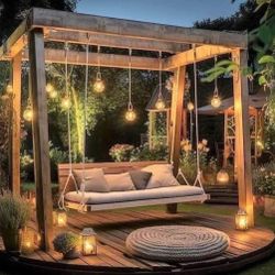 Backyard Swinging Bench