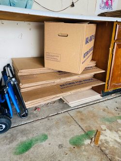 moving boxes   ( $ . 80 EA ) see description for measurements.