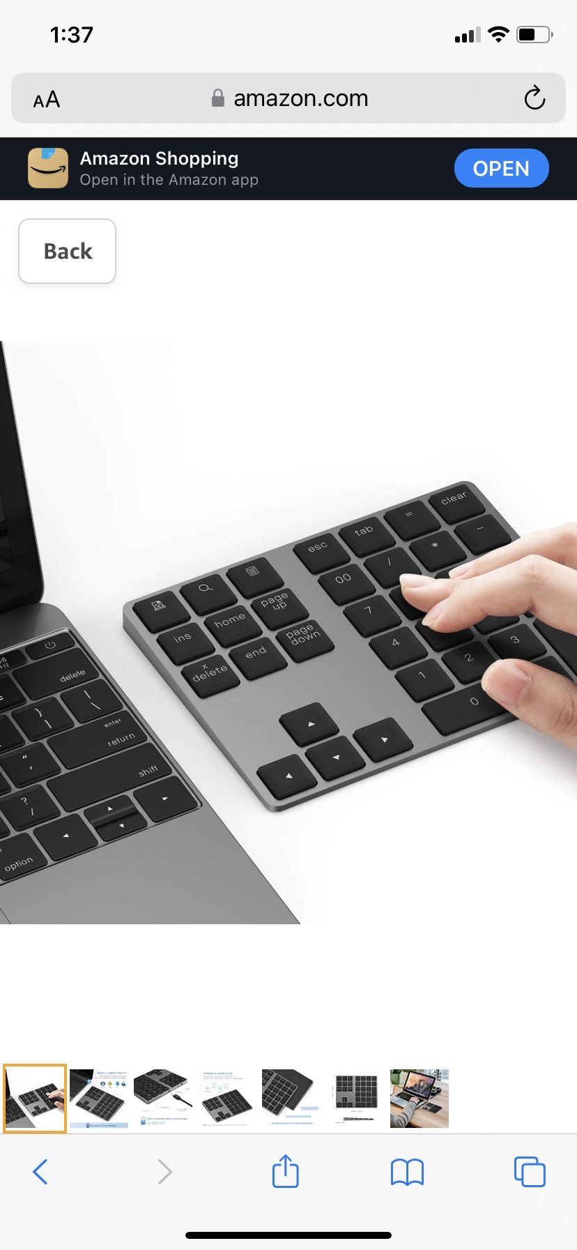 Bluetooth Number Pad