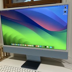 Apple iMac 24inch M3 Chip 8GB/256GB 2023 Model like new condition with AppleCare Warranty. Trade For MacBook