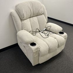 Sofa Recliner Chair - light white Fabric