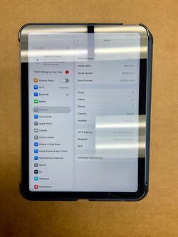 Apple iPad A16 Model Tablet Tab E-reader MD4A4LL/A 128Gb Storage Memory 11 inch screen Display Camera Cam Photo Video 1080p Wifi Bluetooth Internet Br