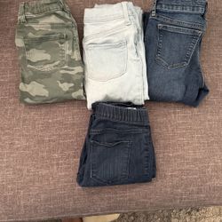4 Girls Sz 10 Denim Jeans Washed And Ready For Pick Up