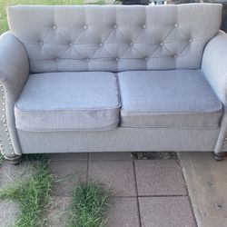 Chesterfield style loveseat