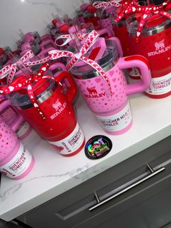 Stanley Cup Valentine's Day 2025 Sweetheart Edition 20 oz and Ruby Hearts Tumbler