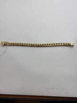 Cuban link bracelet 14k