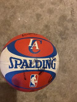 Autographed Ball By Clippers