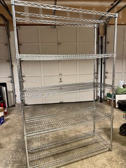METAL Wire SHELVING RACK - 5 tier