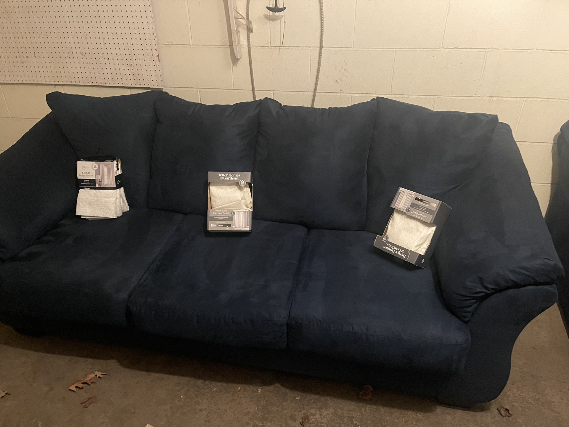 Couch Matching Love Seat And King Size Bed With Box Springs No Mattress 