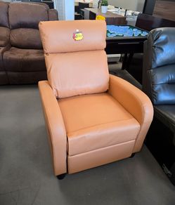 Tan Leather Recliner Chair