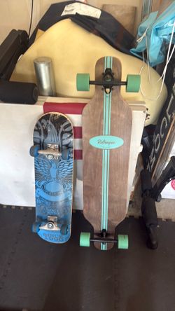 Longboard and skateboard
