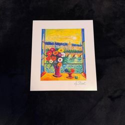 Jean-Claude Picot La Fenetre ouventre 2021 11.5” x 10” Lithograph Art Print