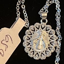 Medalla y cadena Virgen Milagrosa