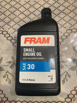 Fram Small Engine Oil SAE 30 1 Qt