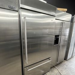 Kitchen Aid Built In Stainless Steel Bottom Freezer 36” Fridge