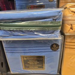 New 6pc King Deep Pocket Sheet Set All Sizes Available 