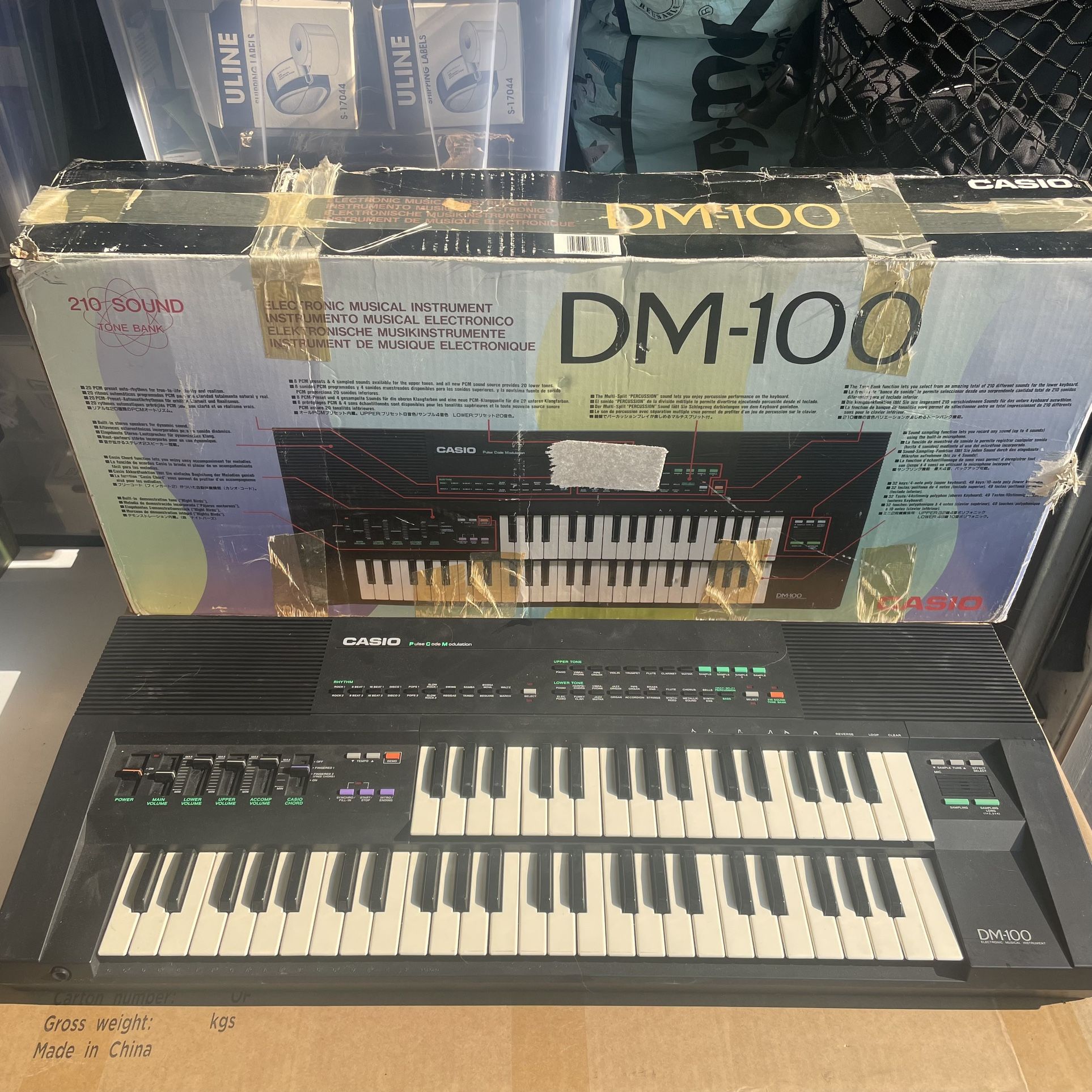 Vintage Casio Keyboard DM-100 With Box!