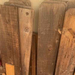 Vintage Redwood From Old Fence 