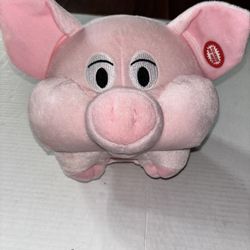 Vintage Piggy Bank Plush With Sounds