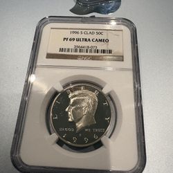 Kennedy Half Dollar Proof 69 Ultra Cameo 1996-S