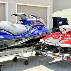 2007 Yamaha waverunners FXHO Skis VX deluxe and trailer