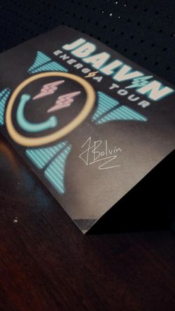 J Balvin Poster Autograph 